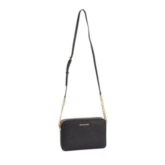 Michael Kors Jet Set Grote Saffiano Lederen Crossbody Bag - Dames - Schoudertassen - Zwart - ONE Size - Leer - Tassen