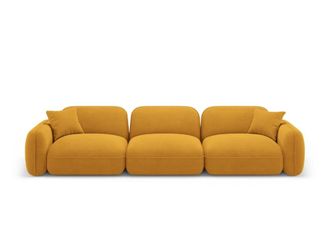CXL by Christian Lacroix Sof&aacute; modular 4 plazas de terciopelo mostaza