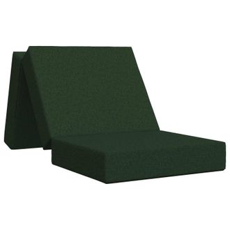 vidaXL Sof&aacute; Cama Plegable 90 X 63 X 45 Cm Verde Oscuro Vidaxl