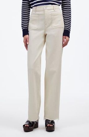 Madewell The Emmett Patch Pocket Wide Leg Jeans in Vintage Canvas at Nordstrom Rack, Size 24