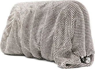 Benedetta Bruzziches Womens Clutch Venus La Grande Silver Exterior: Brass; Lining: Silk Bags