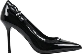 Karl Lagerfeld Sarabande Slingback Pomp - Dames - Pumps - Zwart - 38 EU - Leer - Schoenen
