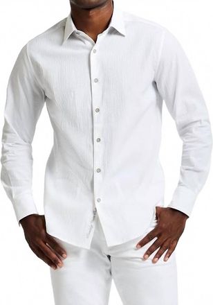 Robert Graham Thresher Long Sleeve Woven Shirt In White