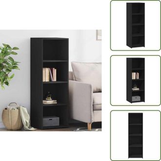 vidaXL Credenza da cucina - vidaXL Credenza Nera 40x41x124 cm in Legno Multistrato - Credenza da soggiorno