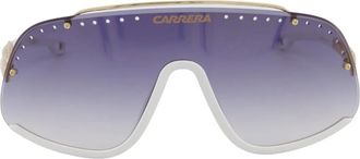 Carrera Accessoires, unisex, Geel, ONE Size, Leer, Flaglab 16 Masker Zonnebril