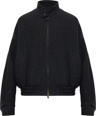 Darkpark Wool Bomber Jacket - Heren - Bomber jackets - Grijs - L - Wol - Jassen