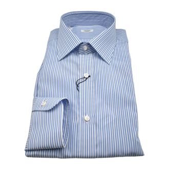 Barba Casual Shirt - Heren - Zakelijke Overhemden - Blauw - L - Overhemden