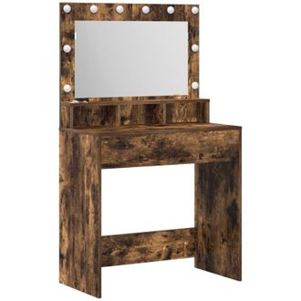 vidaXL Vidaxl - Dressing Table Smoked Oak 79 x 41 x 135 cm Engineered wood
