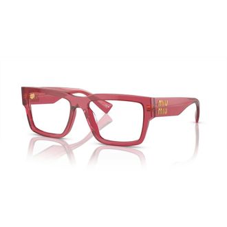 Miu Miu Glasses, unisex, Red, 54 MM, Transparent Bordeaux Eyewear Frames