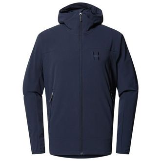 Hagl&ouml;fs Rosson Softshell Hood Softshelljacke f&uuml;r Herren | blau