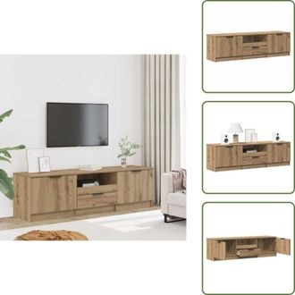 vidaXL Credenza in legno artificiale - vidaXL Mobile TV Artisan Rovere 140x35x40 cm Legno ingegnerizzato - Credenza Rovere