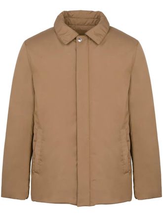 Yves Salomon waterproof padded jacket - men - Polyester/Duck Feathers/Duck Down/Polyester - 50 - Neutrals