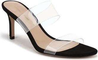 Veronica Beard Asha 75 Sandal in Clear/Black at Nordstrom, Size 5.5