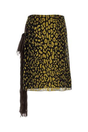 Ferragamo 13i351793479 Beige Expressobrasswood Gonne Skirt
