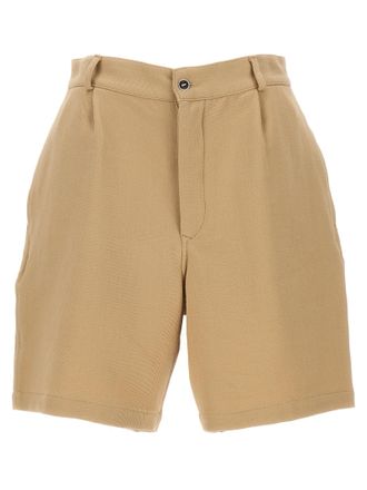 Fortela Beige Cotton Bermuda Womens Shorts