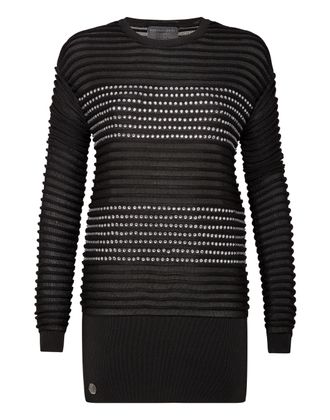 Philipp Plein Pullover Round Neck LS Crystal
