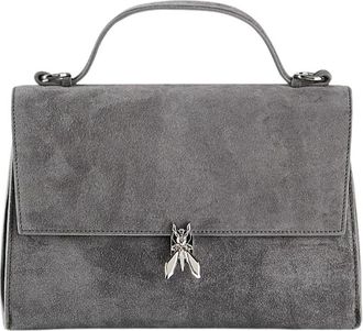 Patrizia Pepe Minimal Fly Crossbody Tas - Dames - Handtassen - Grijs - ONE Size - Leer - Tassen