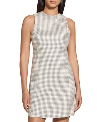 Theory Easy Flare Linen-Blend Dress