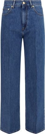 Darkpark Womens Jeans Cora Wide-Leg Denim Medium Full Cotton