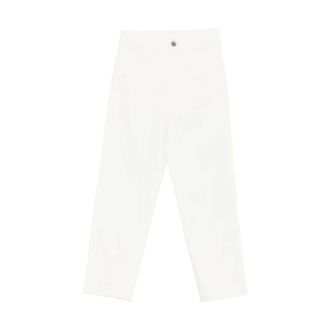 Eleventy Straight Trousers, female, White, Size: XS Straight Trousers