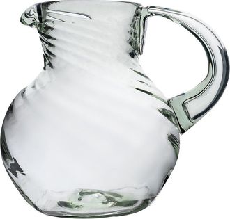 10 Strawberry Street Optic Swirl Mexican Glassware Pitcher