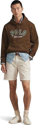 Polo Ralph Lauren The Rl Fleece Western-logo Hoodie Mens Sweatshirt York Brown : 2XL, Cotton/Polyester