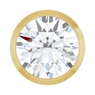 Diamond2Deal 14k Gold 3/4 CT Lab-Grown Diamond Chain Slide Pendant