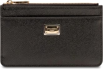 Dolce & Gabbana Portacarte Vitello - Dames - Portefeuilles - Zwart - ONE Size - Leer - Accessoires