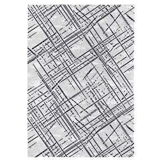 Nafnaf Alfombra decorativa de fibras naturales gris 200x290 cm