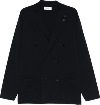 Lardini Double-breasted Pocketed Cardigan