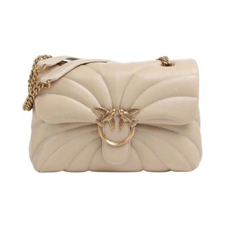 Pinko Shoulder Bags, female, Beige, Size: ONE SIZE Mini Love Bag Puff