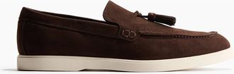 H&M Tasseled Loafers in Dark Brown at Nordstrom, Size 10.5