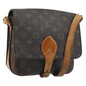 Louis Vuitton Pre-owned Cartouchiere MM Schoudertas - Dames - Pre-owned - Bruin - Maat: ONE Size Leer