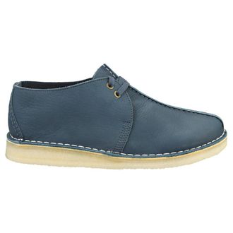 Clarks Desert Trek Nubuck Mens Lace Up Shoes - Blue - Size:UK 8.5