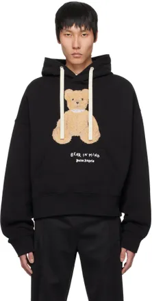 パーカー・フーディ PALM ANGELS Men Sweater 37858533 PMBB138E23 FLE001 1020 Blac Palm Angels - Hooded sweatshirt black - The Corner