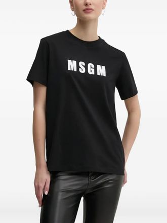 Msgm logo-print T-shirt - Black