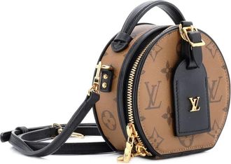 Louis Vuitton Mini Boite Chapeau Bag Reverse Monogram Canvas crossbody bag - Zwart