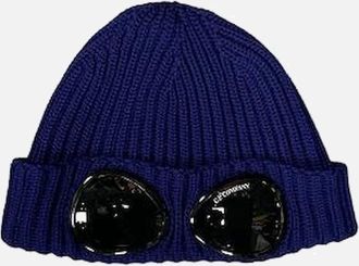 C.P. Company Mens Goggle Beanie - Blueprint - Navy