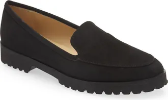 andrea carrano Carro Loafers in Black Suede at Nordstrom, Size 39.5