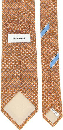 Ferragamo Intreccio Necktie - Orange