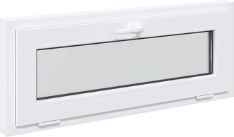 vidaXL Color Interno De Ventana De S&oacute;tano Blanco Risor 100 X 40 Cm Vidaxl