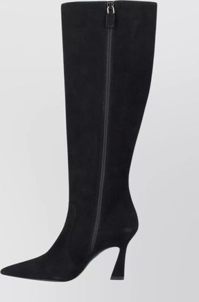 Stuart Weitzman suede pointed toe knee length boots