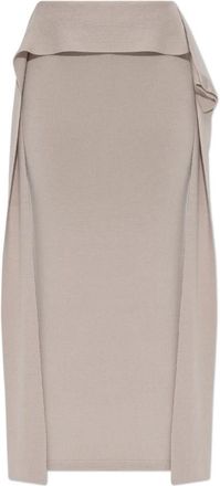 Entire studios Midi Skirts, female, Beige, Size: XS/S Wool skirt