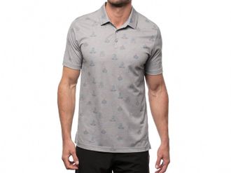 Travis Mathew Bricktown Polo Shirt In Heather Quiet Shade