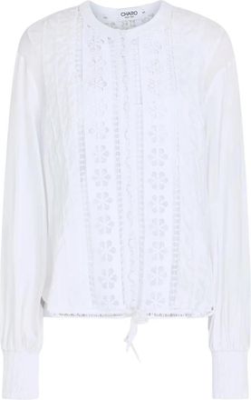 Charo Ruiz Ibiza Donnelie Shirt - Dames - Blouses - Wit - L - Katoen - Overhemden