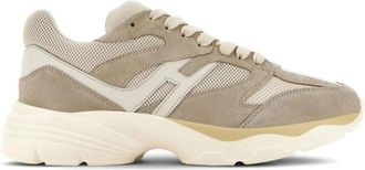 Hogan H665 Sneakers - Heren - Sneakers - Beige - 45 EU - Leer - Schoenen