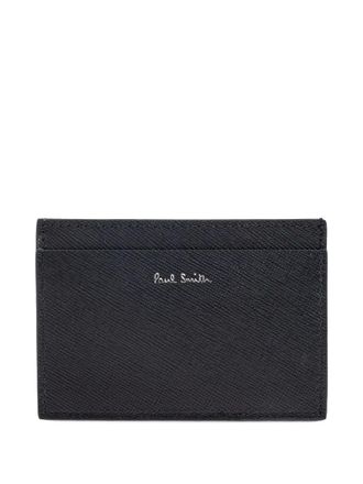 Paul Smith Pixelated Mini leather cardholder - Black