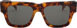 Retro Superfuture 50mm Square Sunglasses in Tortoise at Nordstrom Rack