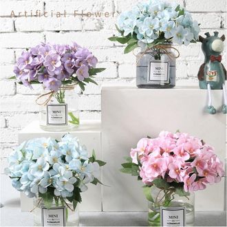 OEM Cinco Flores Artificiales De Hortensia De Seda, Un Ramo De Hortensias De Aspecto Muy Realista, Ideal Para Bodas, Fiestas, Oficinas Y Decoraci&oacute;n Del Ho