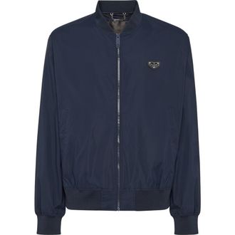 Philipp Plein Nylon Bomber Jacket Men in Navy at Nordstrom, Size Xxx-Large Eu